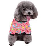 Colorful wrapped candy pattern All Over Print Pet Dog Round Neck Fuzzy Shirt