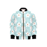 Maneki neko cat sakura Kids' Boys' Girls' Bomber Jacket
