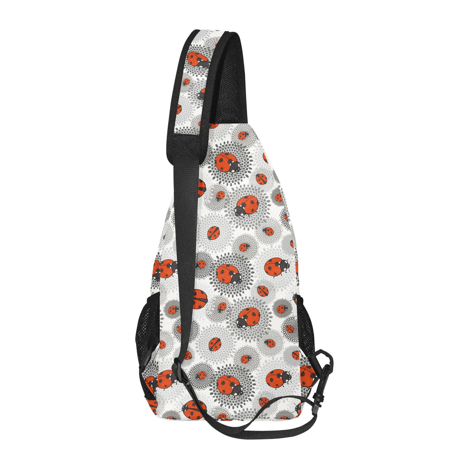 Ladybug Pattern Print Design 05 All Over Print Chest Bag