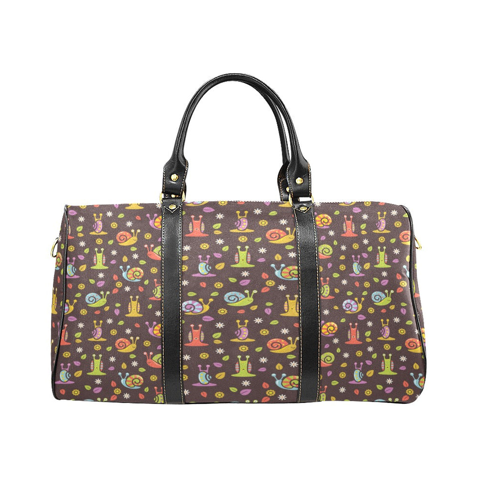 Snail Pattern Print Design 02 Travel Bag