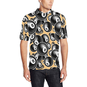 Billiard Ball Pattern Print Design 04 Men's All Over Print Polo Shirt