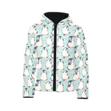 Cute Penguin pattern Kids' Boys' Girls' Padded Hooded Jacket