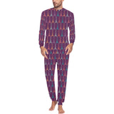 Eiffel Tower Pattern Print Design 05 Men's All Over Print Pajama