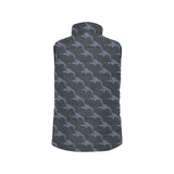 Swordfish Pattern Print Design 03 Men's Padded Vest