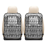 Piano Pattern Print Design 03 Car Seat Back Organizer