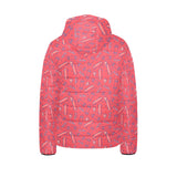 Skate Board Pattern Print Design 01 Kids' Boys' Girls' Padded Hooded Jacket