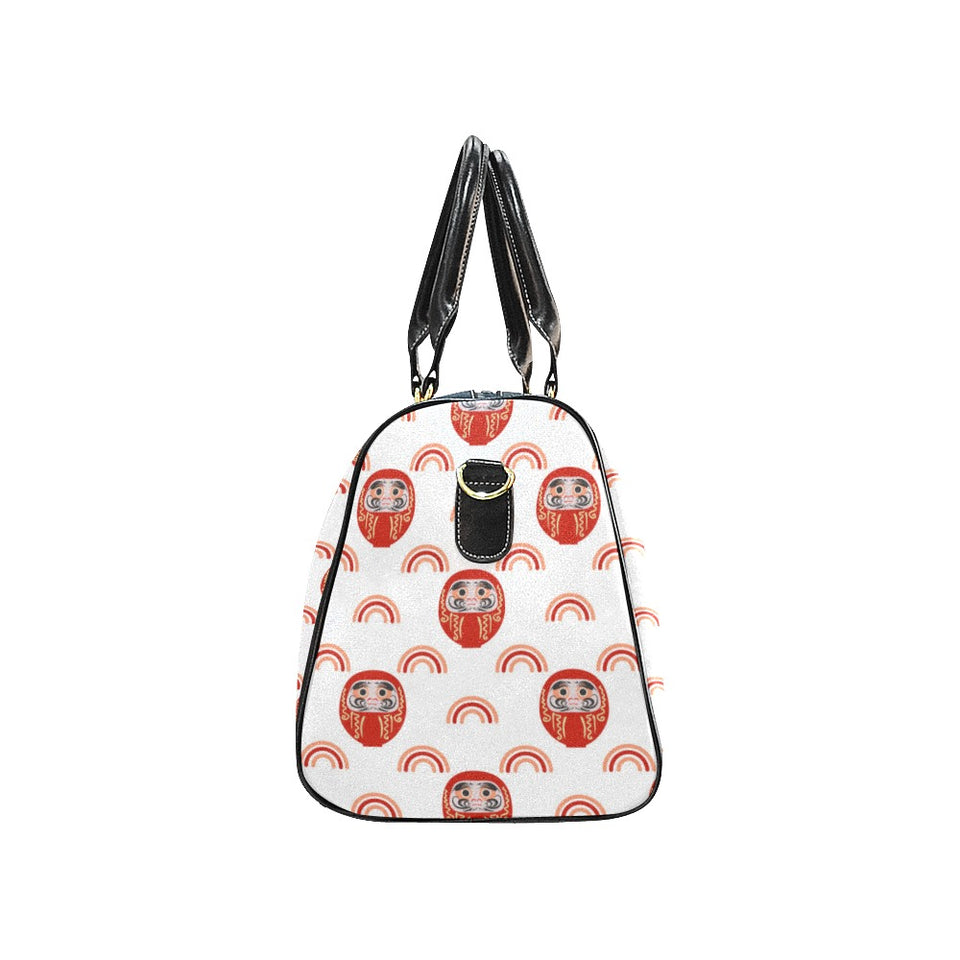 Daruma japanese wooden doll design pattern Travel Bag