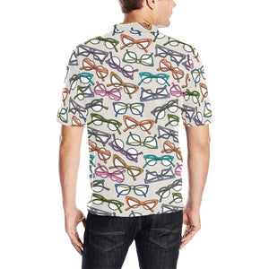 Sun Glasses Pattern Print Design 01 Men's All Over Print Polo Shirt