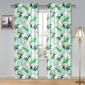 Pelican Pattern Print Design 01 Gauze Curtain