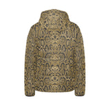 Snake skin pattern Kids' Boys' Girls' Padded Hooded Jacket