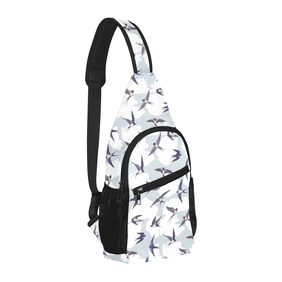 Swallow Pattern Print Design 05 All Over Print Chest Bag