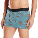 Sea otters pattern Men's All Over Print Boxer Briefs Men's Underwear