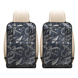 Piano Pattern Print Design 02 Car Seat Back Organizer