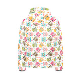 Color cute owl pattern Kids' Boys' Girls' Padded Hooded Jacket