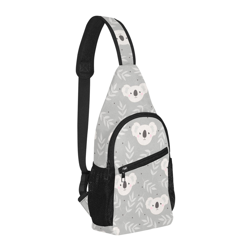 Cute koala leaves pattern All Over Print Chest Bag