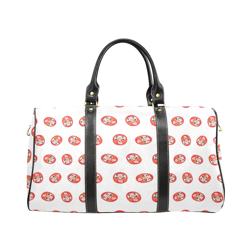 Daruma japanese wooden doll pattern Travel Bag