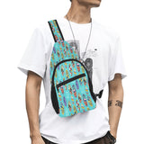 Surfboard Pattern Print Design 05 All Over Print Chest Bag