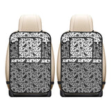 Crow dark floral pattern Car Seat Back Organizer