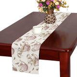 Tea pots Pattern Print Design 03 Table Runner