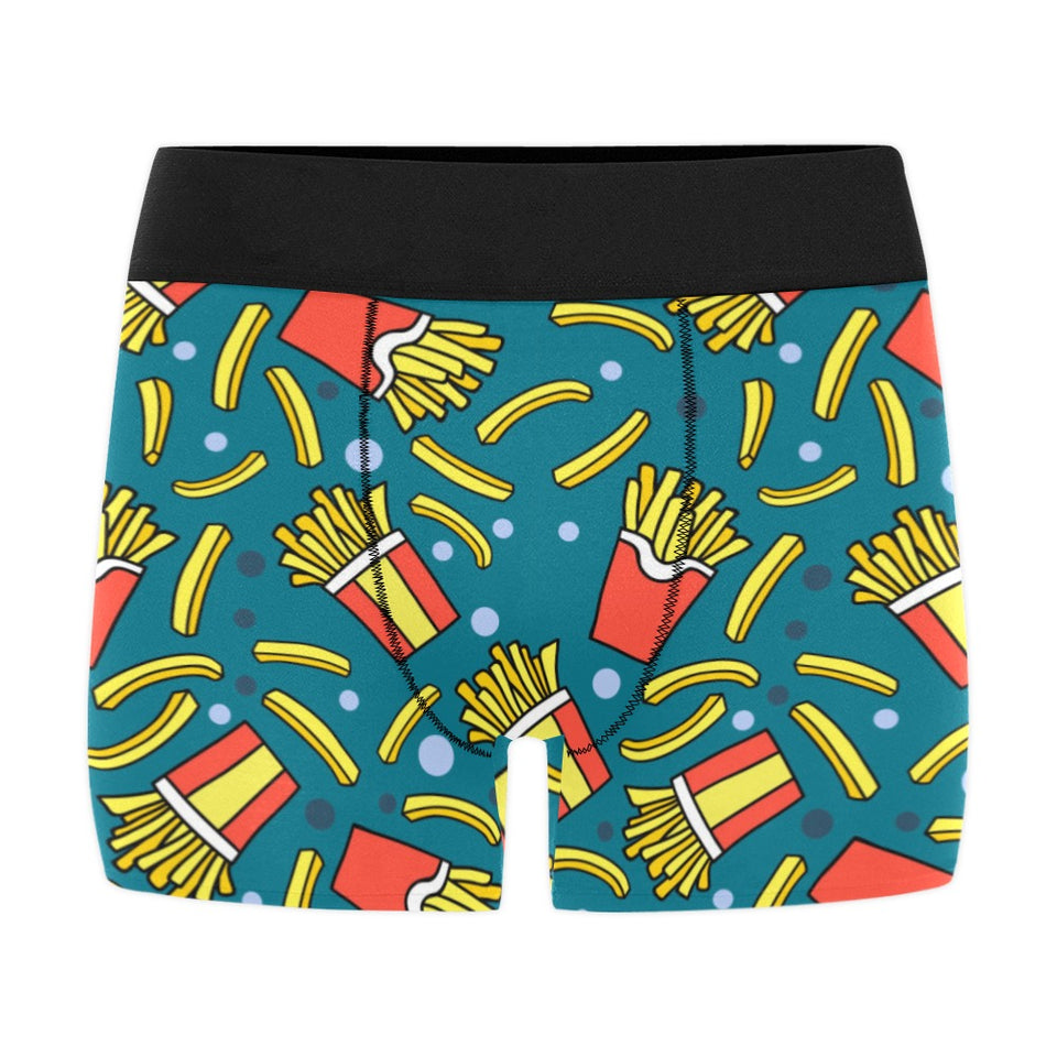 French fries red paper box pattern Men's All Over Print Boxer Briefs Men's Underwear