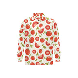 Tomato pattern Men's Long Sleeve Polo Shirt