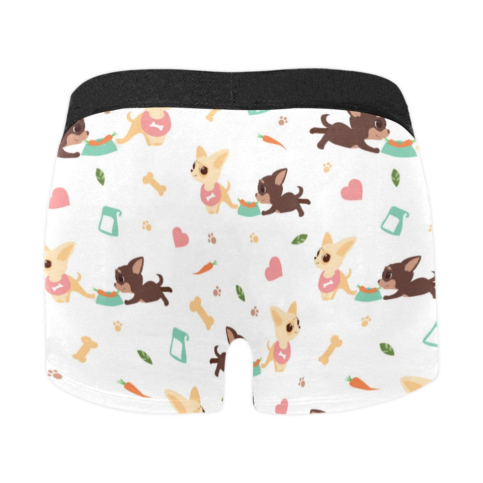 Cute Chihuahua puppie pattern Men's All Over Print Boxer Briefs Men's Underwear