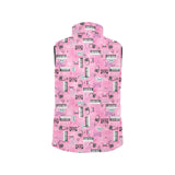 Piano Pattern Print Design 01 Men's Padded Vest