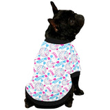 Darts Pattern Print Design 01 All Over Print Pet Dog Round Neck Fuzzy Shirt