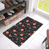 fox sleeping fox pattern Doormat