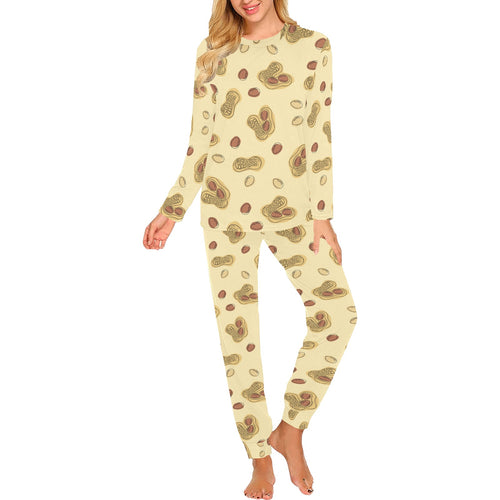 peanuts design pattern Women's All Over Print Pajama Set