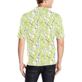 Tennis Pattern Print Design 01 Men's All Over Print Polo Shirt