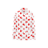 Canada Pattern Print Design 04 Women's Long Sleeve Polo Shirt