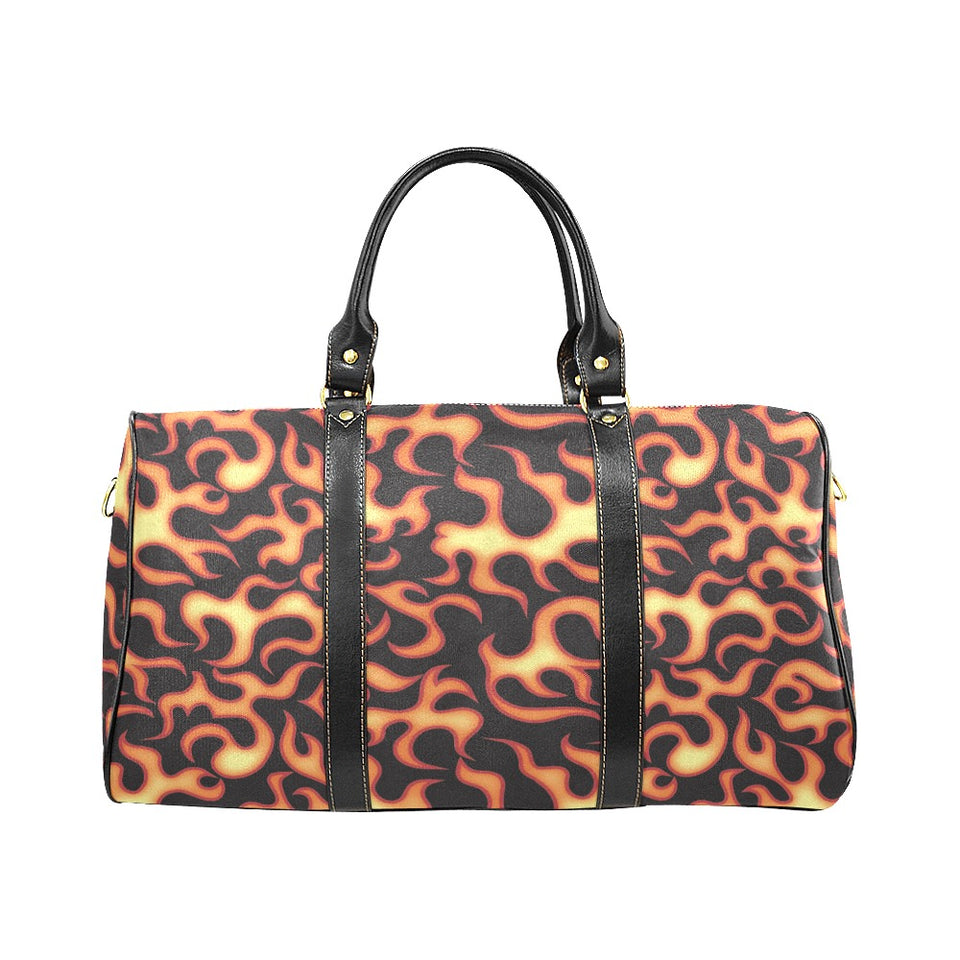 Fire flame dark pattern Travel Bag