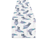 Pigeon Pattern Print Design 03 Table Runner