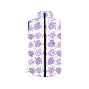 Hedgehog Pattern Print Design 05 Women's Padded Vest