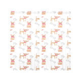 Chihuahua bone paw pattern Gauze Curtain