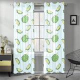 Durian pattern blue background Gauze Curtain