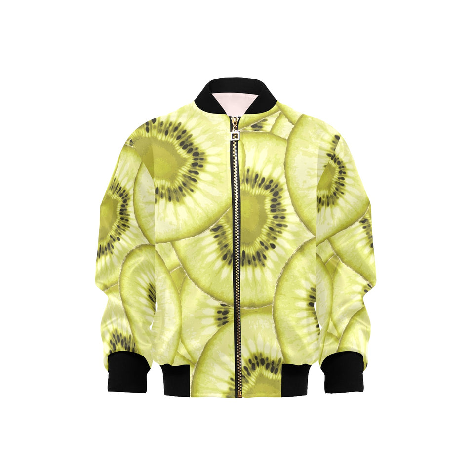 Sliced kiwi pattern Kids' Boys' Girls' Bomber Jacket