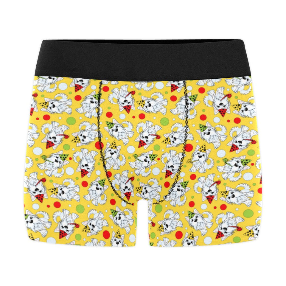 Yorkshire Terrier Pattern Print Design 05 Men's All Over Print Boxer Briefs Men's Underwear