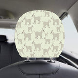 Little young goat pattern Car Headrest Cover