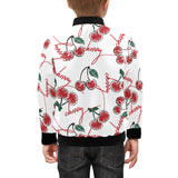 Hand drawn cherry pattern Kids' Boys' Girls' Bomber Jacket