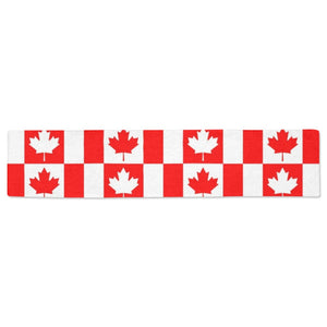 Canada Pattern Print Design 05 Table Runner