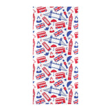 British Pattern Print Design 01 Beach Towel