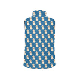 Golden Retriever Pattern Print Design 03 Women's Padded Vest
