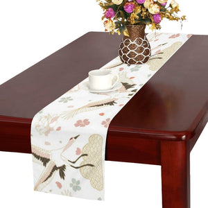Beautiful Japanese cranes pattern Table Runner