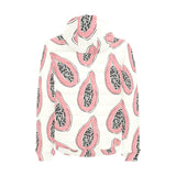 papaya pattern Men's Padded Hooded Jacket