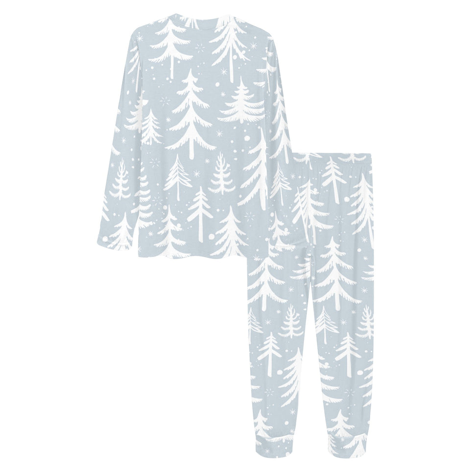 Christmas tree winter forest pattern Women's All Over Print Pajama Set