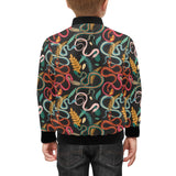 Colorful snake plant pattern Kids' Boys' Girls' Bomber Jacket