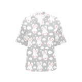 Rabbit cloud Pattern Women's All Over Print Hawaiian Shirt