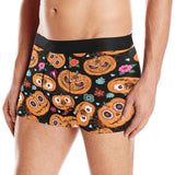 Pumpkin flowers spiderweb Halloween theme Men's All Over Print Boxer Briefs Men's Underwear